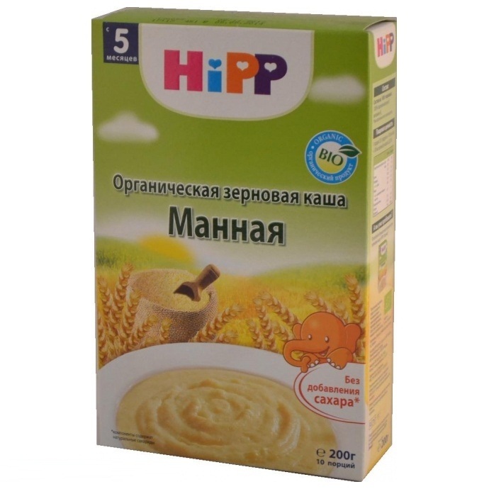 Каша HIPP органическая зерновая манная с 5 мес. 200 г