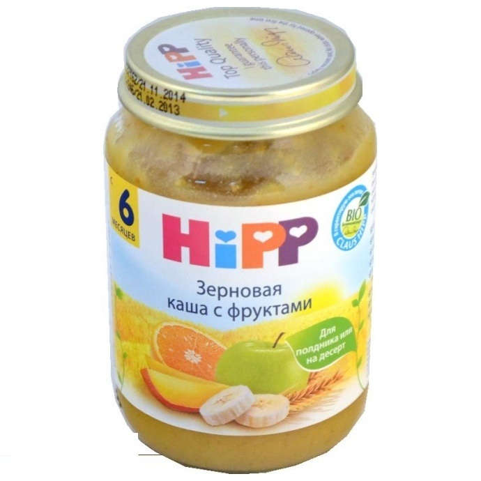 Каша HIPP зерновая с фруктами с 6 мес. 190 г