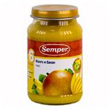 Пюре СЭМПЕР (SEMPER) манго и банан с 6 мес.190 г