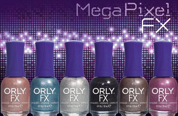 Коллекция декоративных лаков для ногтей Mega Pixel FX (4 оттенка), 18 мл ORLY