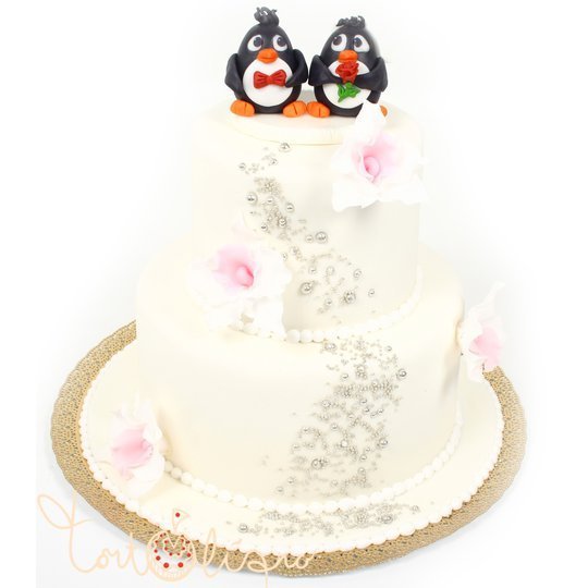 Свадебный торт Пингвины №127