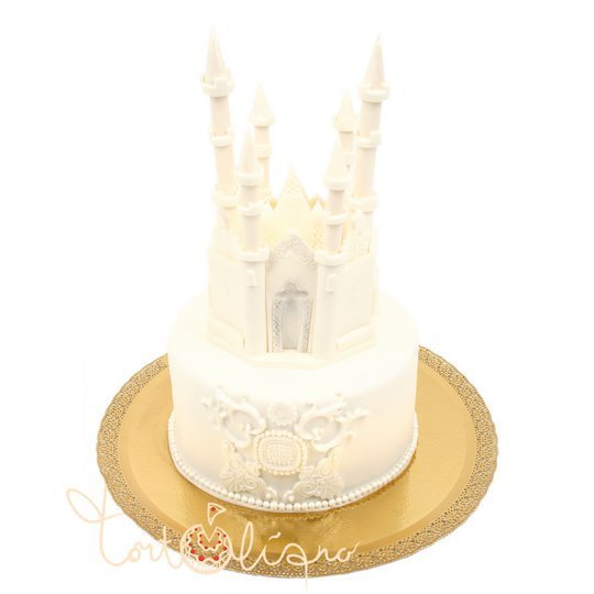Свадебный торт большой замок №547