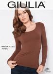 Кофта бесшовная с длинными рукавами MAGLIA SCOLLO TONDA MANICA LUNGA