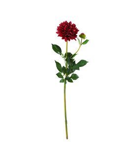 Искусственный цветок Георгин тёмно-бордовый 7A85А00001