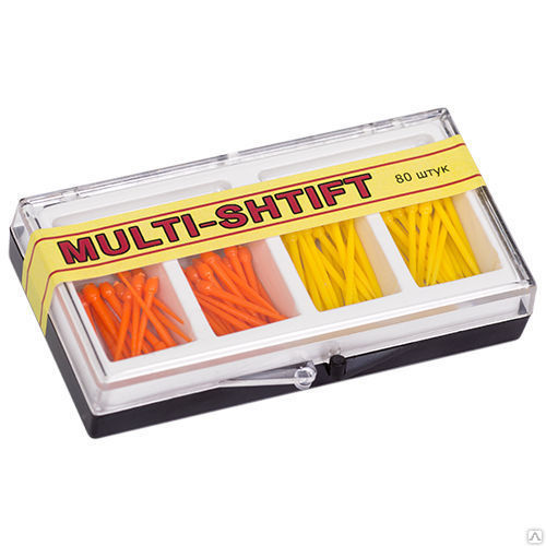 Штифты беззольные Multi Shtift  оранжевые, желтые, Арт.11006