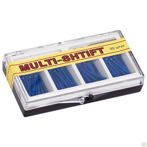 Штифты беззольные Multi Shtift   синие 1,6мм 1 развертка 1,6мм Арт.11010