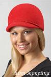 Женская шляпка Wol'ff из чешского велюра Арт жокейка