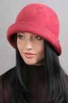 Женская шляпка Wol'ff из чешского велюра красная