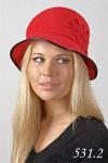 Женская шляпка Wol'ff из чешского велюра 531.2