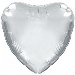 Шар Сердце, платиновое серебро 213011HV