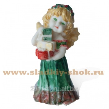 Шоколадная фигурка Девочка ангел с подарками, арт. 13-017БК
