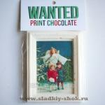 Шоколадная открытка "Ангел С Рождеством" 140мм х 100мм, арт. Отк-083Б