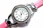 Женские часы на розовом ремешке "Венера"