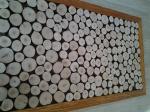 Панно декоративное настенное из деревянных спилов