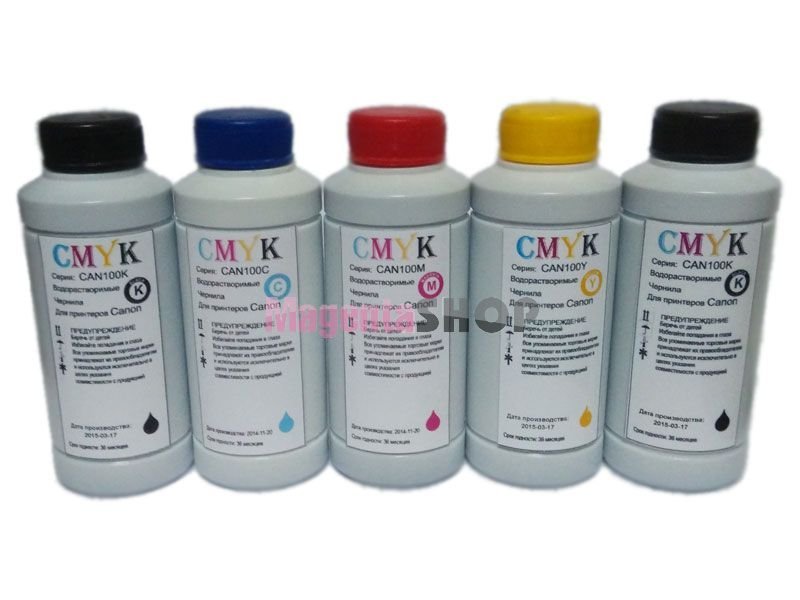 Чернила CMYK для Canon PIXMA PGI-5 и CLI-8 100x5