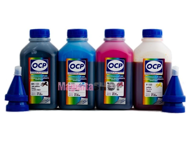 Экономичный набор чернил OCP (4 цвета по 500 грамм) для Epson DuraBrite принтеров