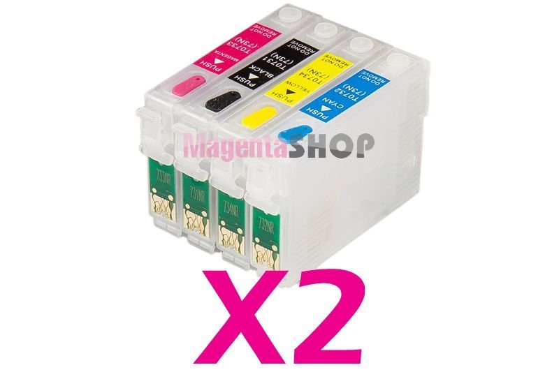 Перезаправляемые картриджи NON-Stop для Epson TX117 CX4300 TX109 T26 T27 TX106 C91 TX119 (T0921, T0922, T0923, T0924)