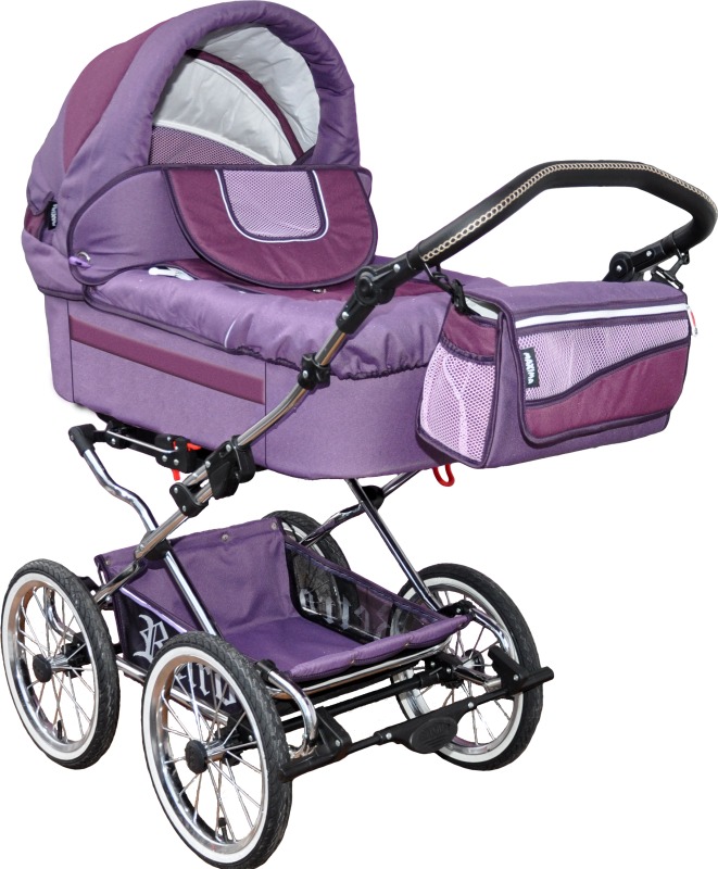 Коляска Maxima Retro-Mega 3в1 Stroller B&E