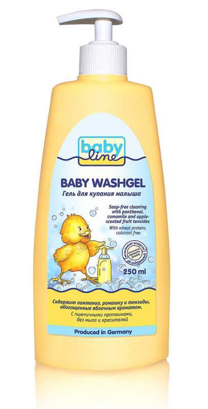 Гель для купания малыша Babyline / Baby Washgel 250 и 500 мл (с дозатором)