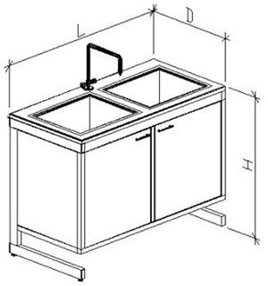 Столы-мойки 600 МДО