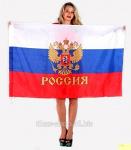 Флаг России 150х90 ( 90х135 )