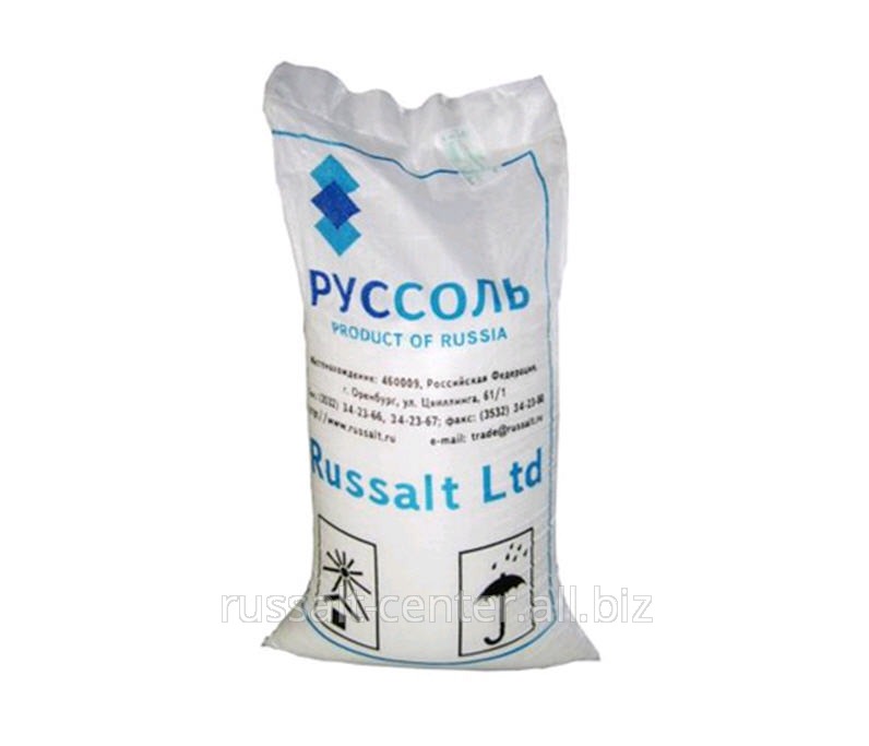 Соль пищевая поваренная каменная весовая, в/с помол №1, NaCl - 98,93%, мешок 50 кг