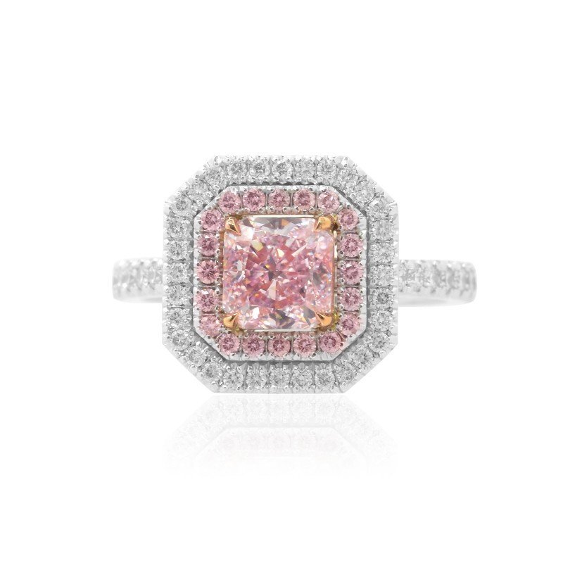 Кольцо с розовым бриллиантом 1.71 карата