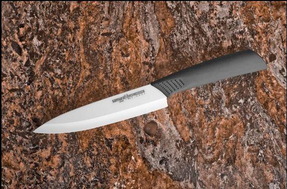 Нож кухонный керамический универсальный 125 мм, белая циркониевая керамика