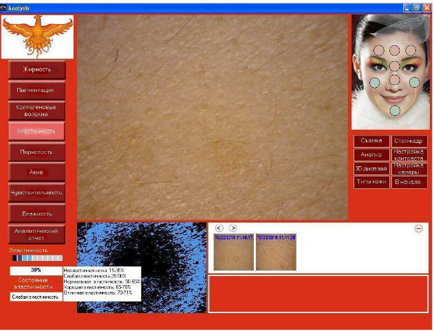 Системы для анализа и диагностики кожи