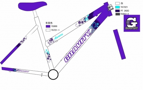 Велосипед Gravity Женский: AURORA LADY Сиреневый
