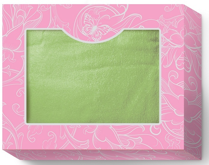 Коробка-сундучок малый (для одного полотенца 70х140) Розово-серая 285х230х50