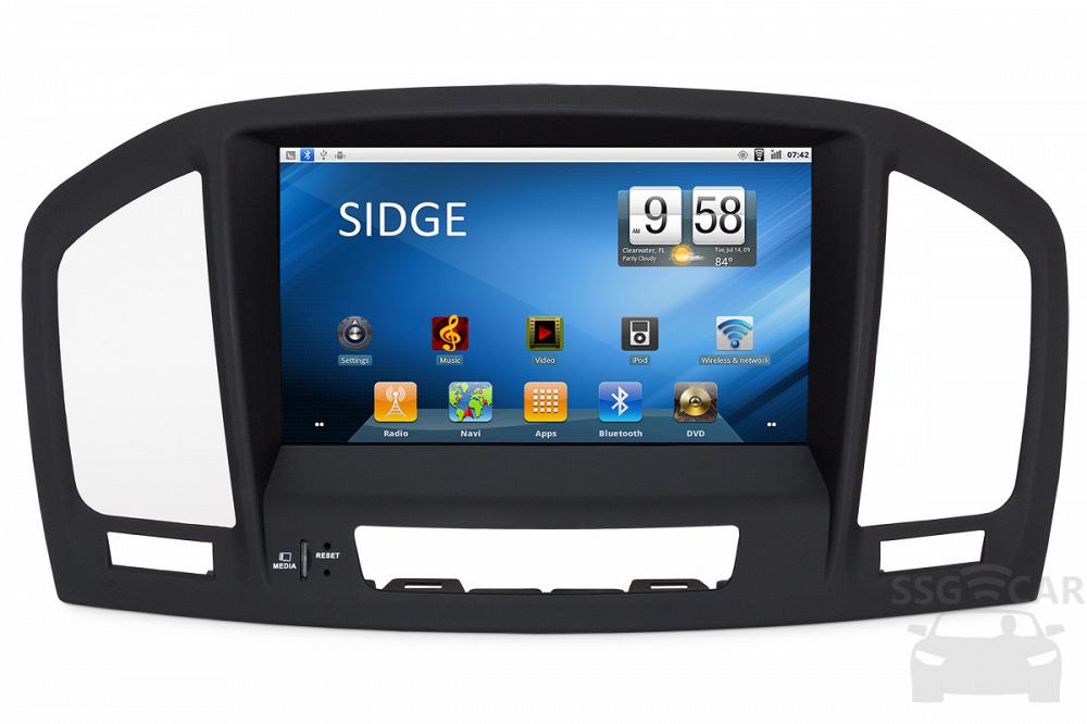 Штатная автомагнитола SIDGE SA3901AV Opel Insignia (2008-2013) Android 2.3