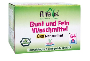 AlmaWin (Германия) Стиральный порошок для деликатных тканей БИО, 2 кг