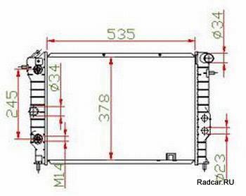 Радиатор OPEL VECTRA