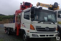Автомобиль грузовой бортовой Hino 500 8 тонн (2011 г.в.) с КМУ Kanglim 2056 (2014 г.в.) 7 тонн