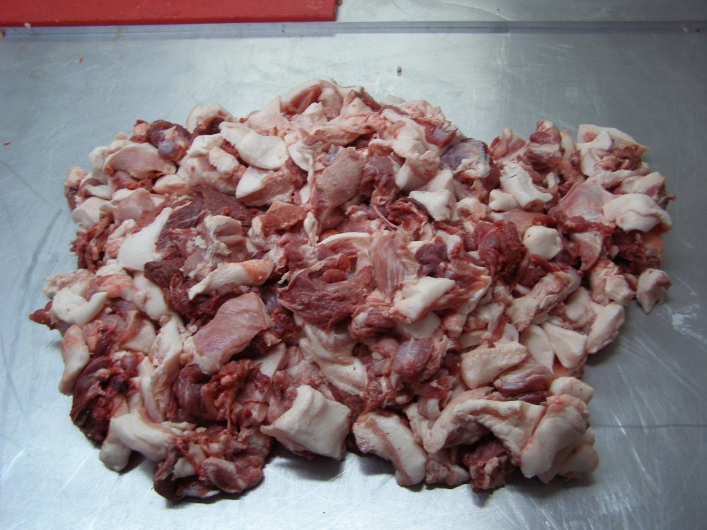 Мясо свинина блочное замороженное.