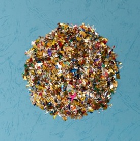 Конфетти (дроблёное) разноцветное, диаметр 4-12 мм