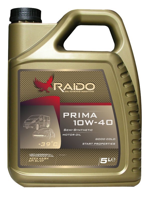Raido Prima  10W40 Универсальное полусинтетическое моторное масло