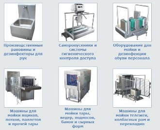 Гигиеническое оборудование для пищевой промышленности