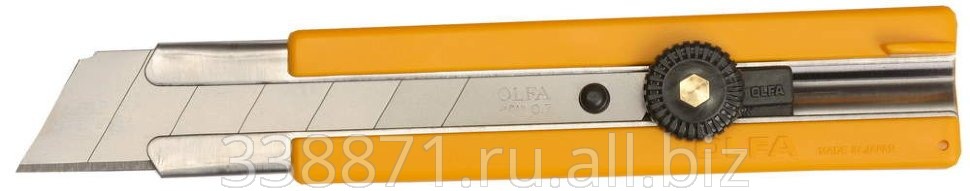 Нож Olfa с выдвижным лезвием, с резиновыми накладками, 25мм