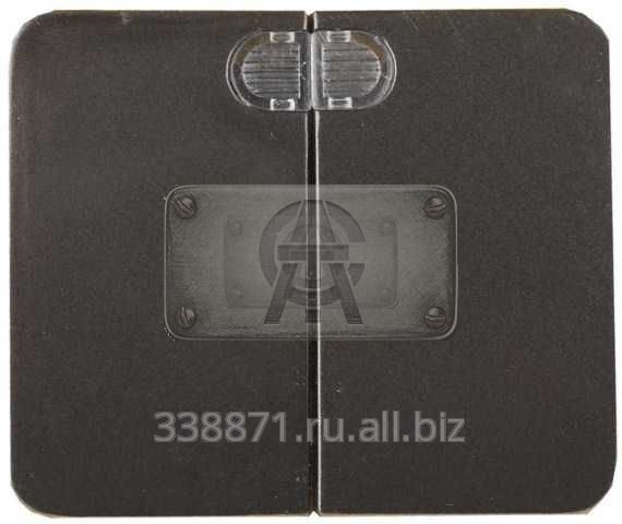 Выключатель Светозар Гамма с подсветкой, двухклавишный, без вставки и рамки, цвет темно-серый металлик, 10A-~250B