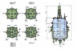 Аппараты стальные эмалированные с перемешивающим устройством