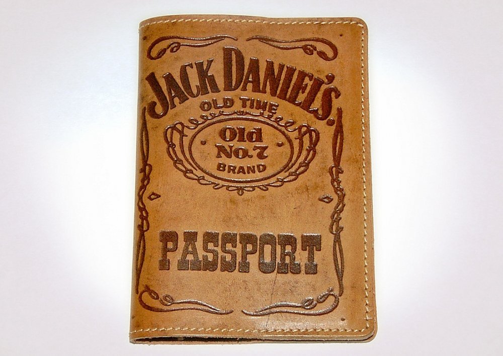 Обложка на паспорт Jack Daniels