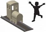 Детская железная дорога полноразмерная