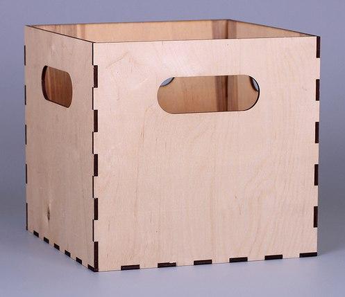 Квадратный ящик из фанеры для хранения