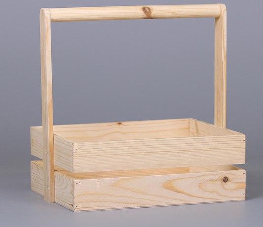 Большой деревянный реечный ящик 280*220*100