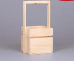 Маленький деревянный реечный ящик 150*150*150
