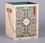 Коробка для цветов из фанеры Мадера, рисунок Восточный