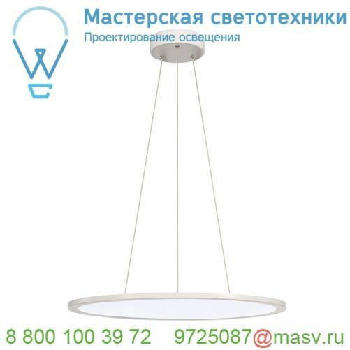 1001345 SLV PANEL 60 ROUND светильник подвесной 42Вт с LED 4000К, 3350лм, 110°, димм. 1-10В, белый
