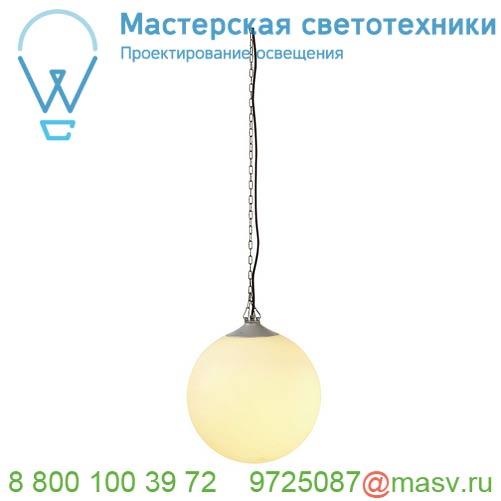 228052 SLV ROTOBALL SWING 50 светильник подвесной IP44 для лампы E27 24Вт макс., белый/ серебристый